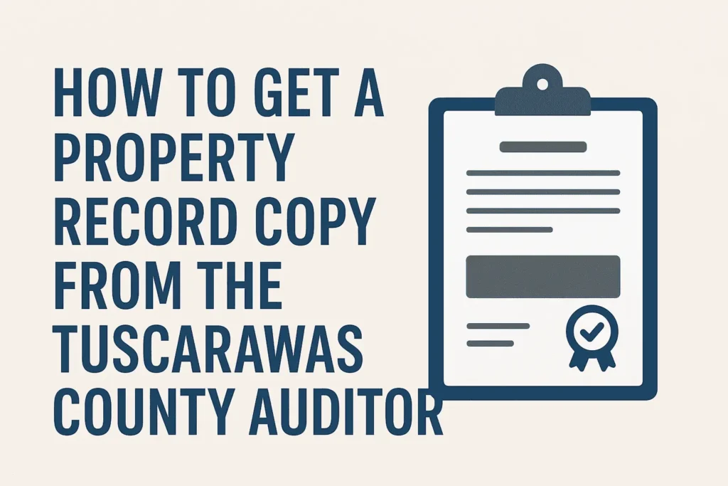 How to Get a Property Record Copy from Tuscarawas County Auditor