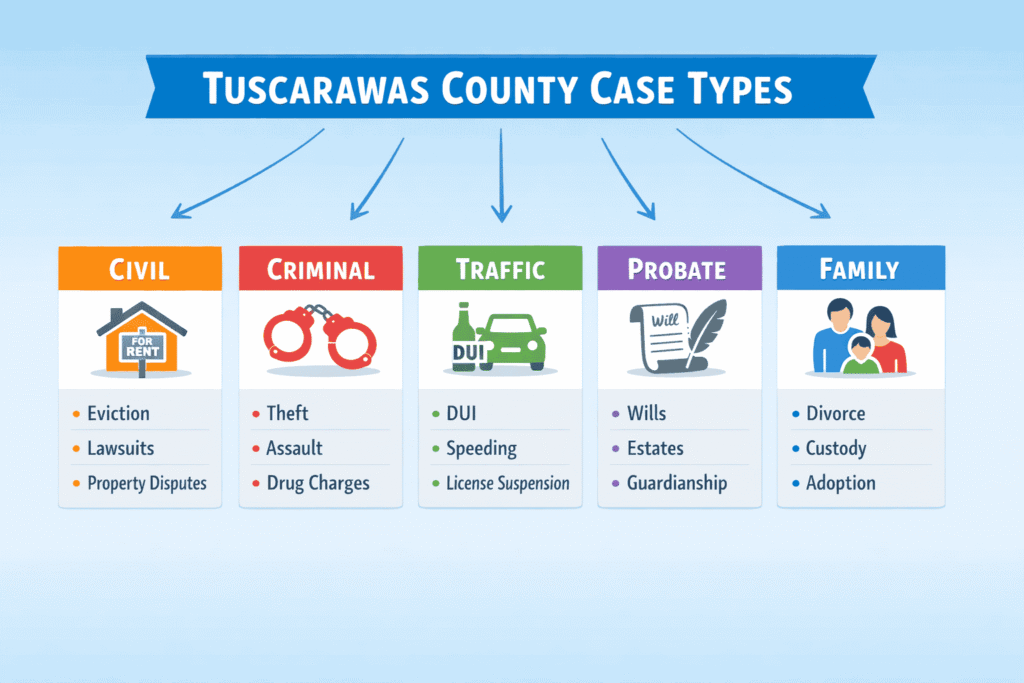Cases Types in Tuscarawas County, Ohio | Plain Guide