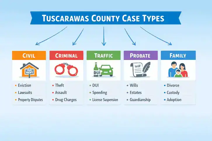Cases Types in Tuscarawas County, Ohio | Plain Guide