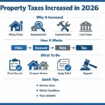 Why Property Taxes Increased in Tuscarawas County infographic
